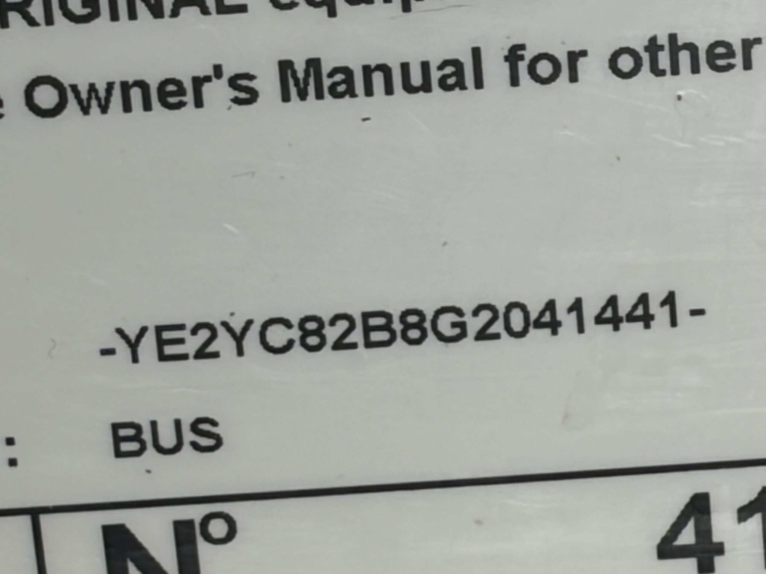UV41441 bus image