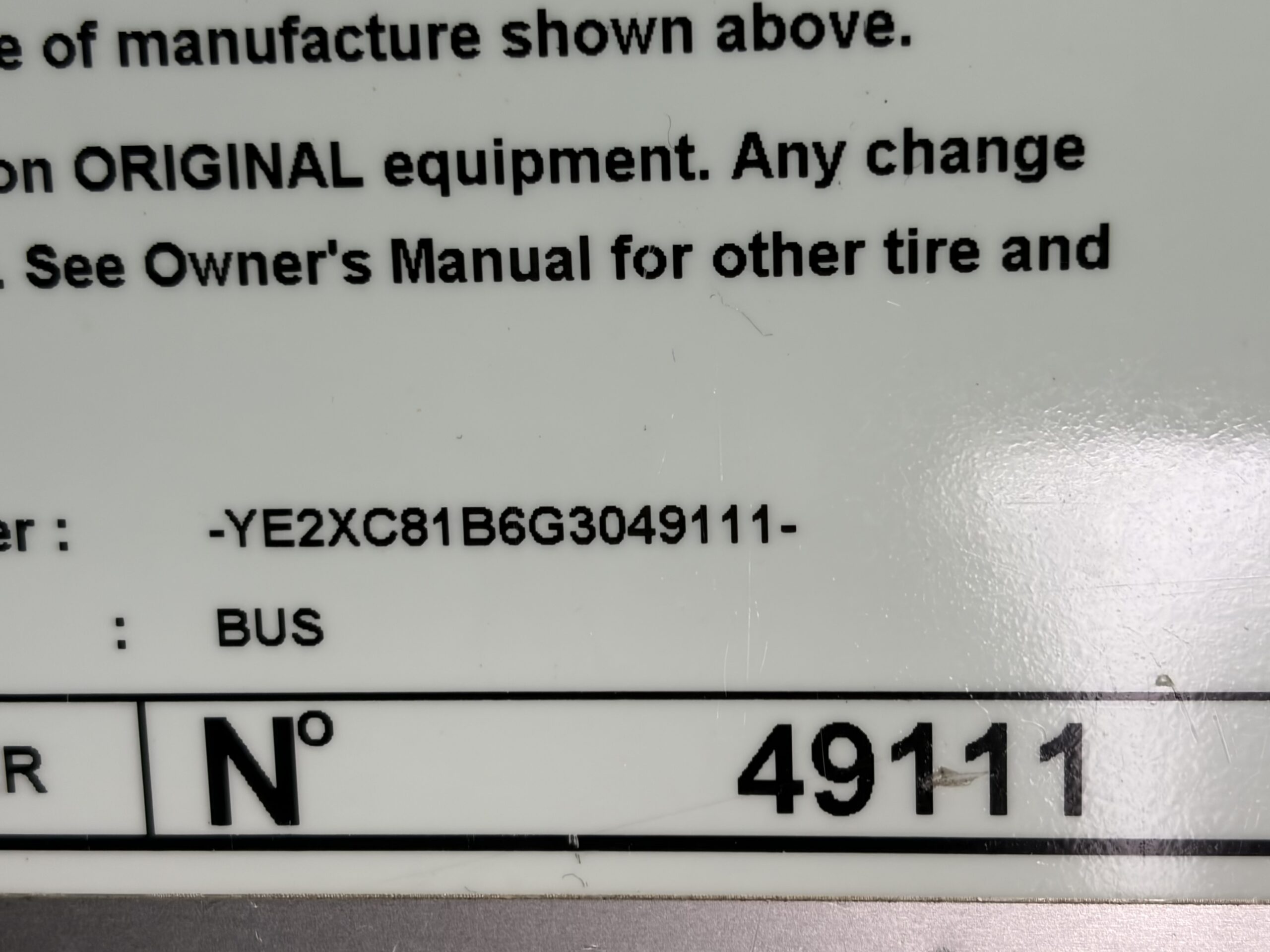 UV49111 bus image